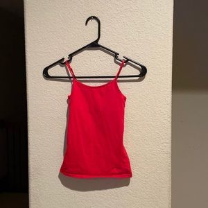 Red Justice Tank Top with built in bra